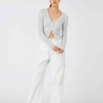 Knitwear Cardigan Slim Fit with Snap Fastener - Image 2